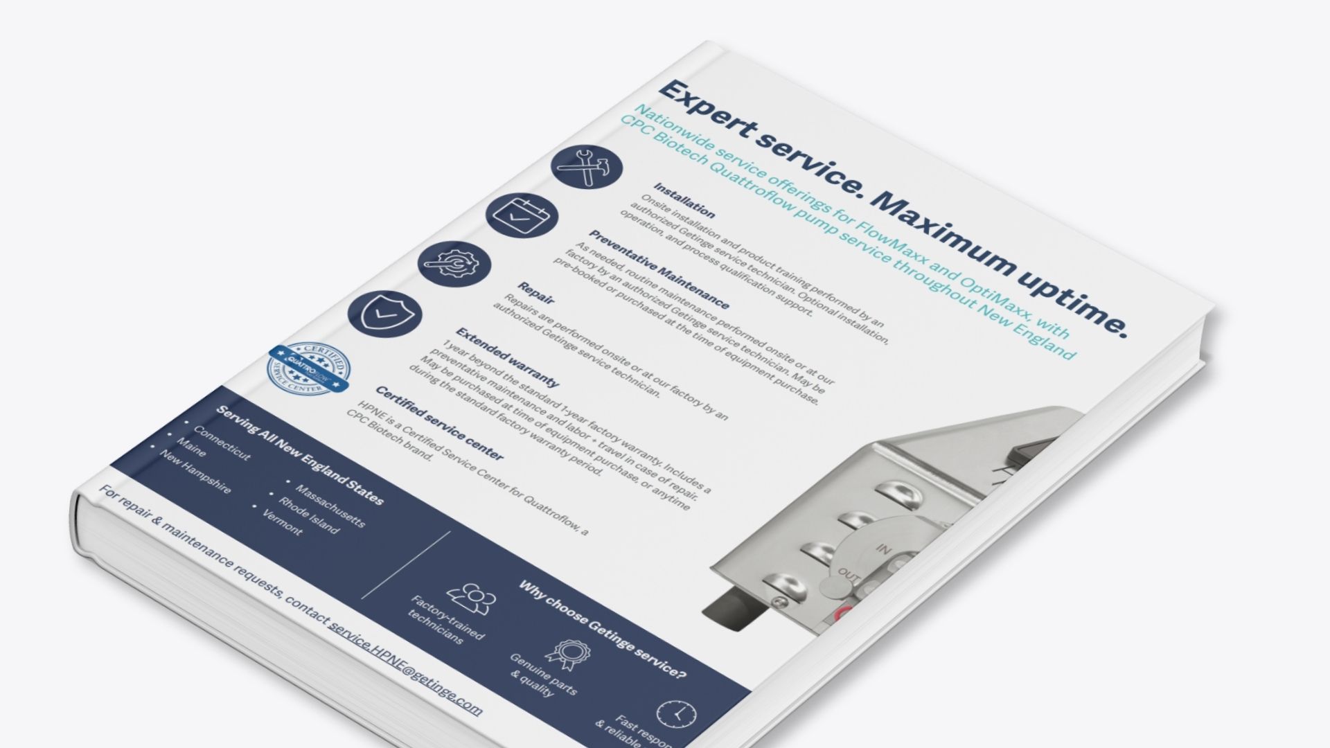 HPNE Pump Service Brochure single page tilt